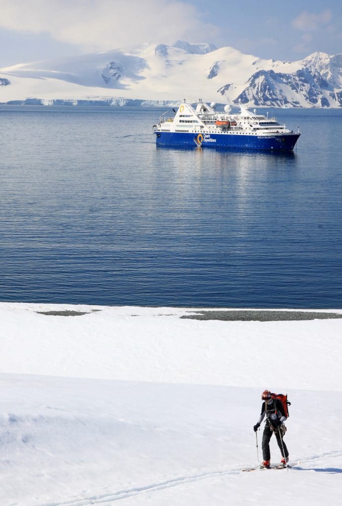 Cross-Country Ski in Antarctica on an Ocean Diamond cruise.