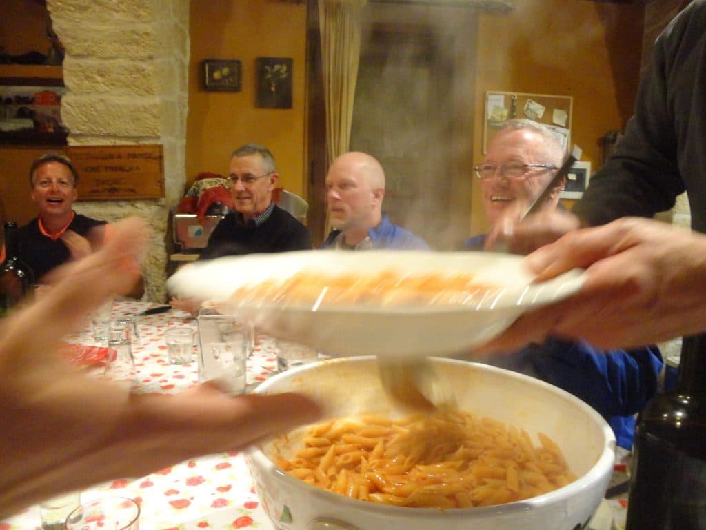 Pasta for Dinner at Villa Cappelli in Puglia, Italy