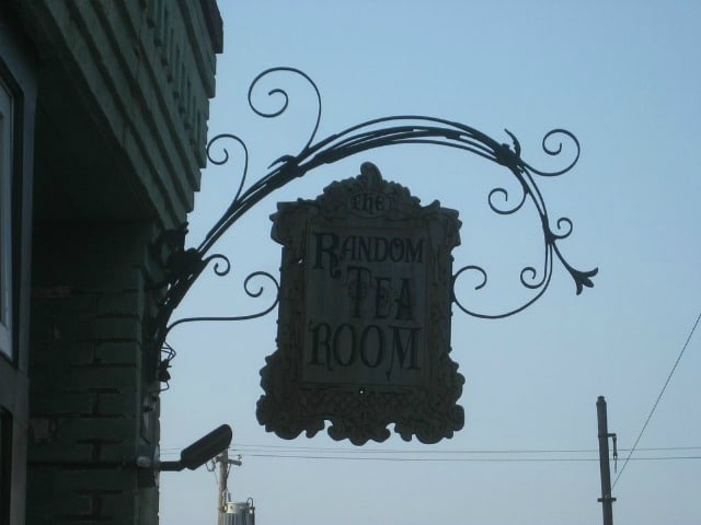 Antique Sign for a Tea Room.