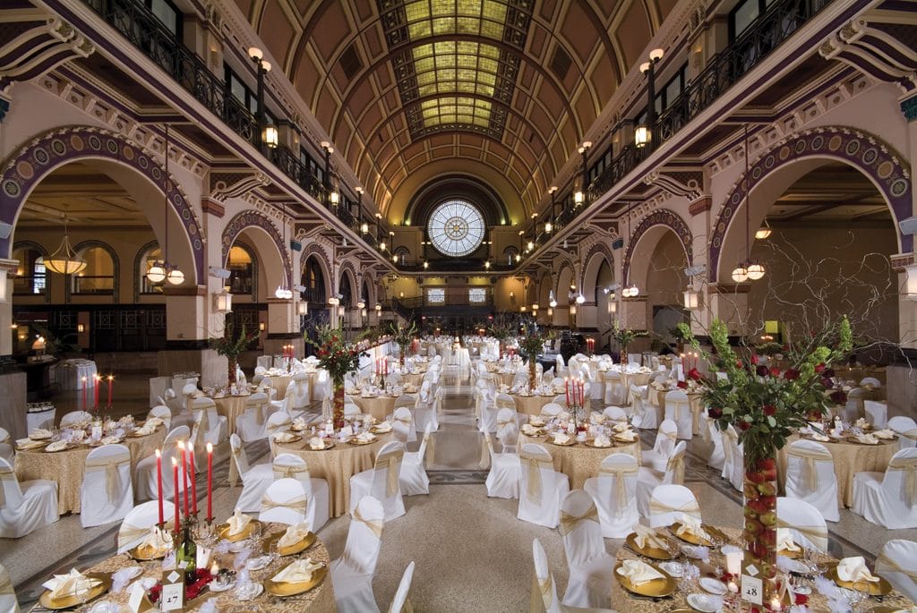 Grand Hall at Crowne Plaza Downtown Indianapolis. Photo courtesy of Crown Plaza.