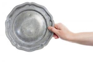 pewter plate
