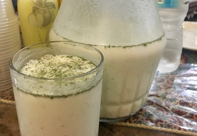 fresh buttermilk with mint in Iran