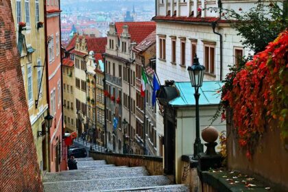 Street in Prague old town.