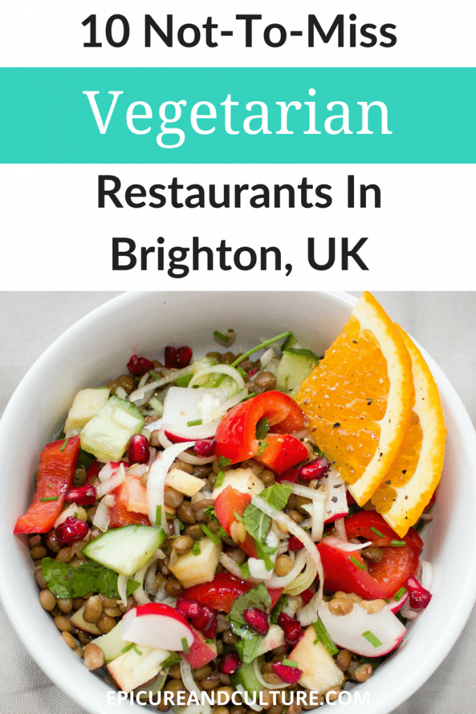 In Brighton England, vegetarian restaurants abound. If you're looking for an ethical Brighton restaurant suggestion featuring a menu of delicious plant-based dishes, check out this tasty blog post! #Brighton #England #UKTravel