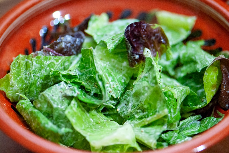 Green Salad with Sour Cream romanian recipes