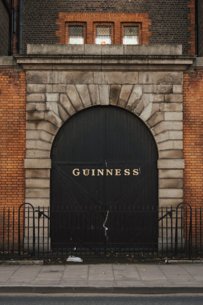 Guinness Storehouse serving delicious Dublin street food and beer
