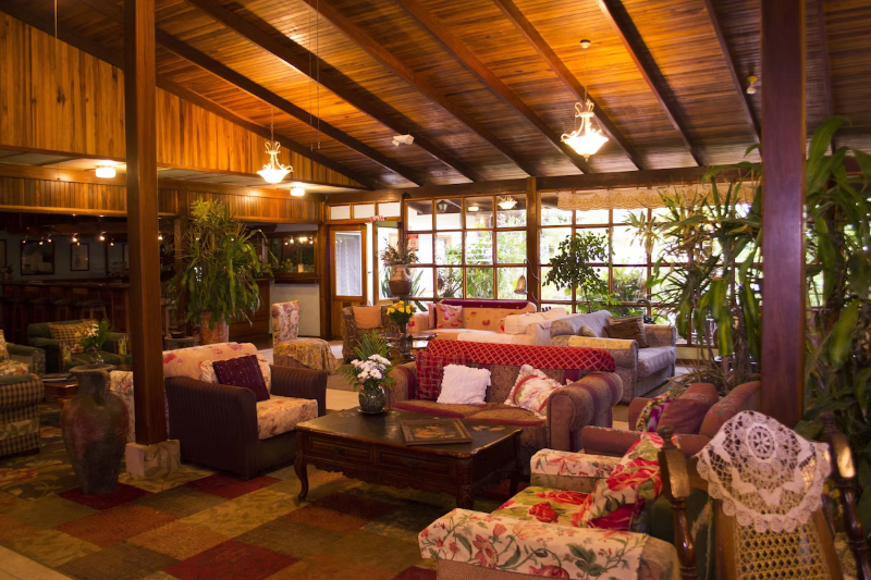 lounge at the Lands in Love Vegan Experience Hotel & Resort in Costa Rica