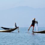 fishermen on Inle Lake in Myanmar
