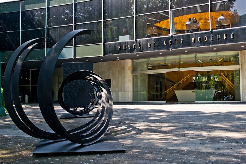 entrance of the Museo de Arte Moderno in Mexico City